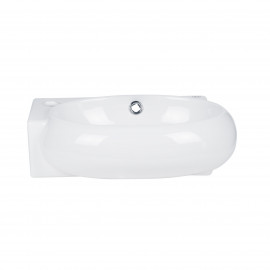 Раковина Qtap Leo 430x290x140 White с донным клапаном QT11115011LW