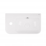 Раковина Qtap Tern 450х260х155 White с донным клапаном QT17115117LW