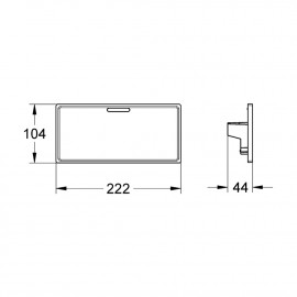 Полка для ванной Grohe Grohtherm Cube 18700000