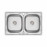 Кухонная мойка с двумя чашами Lidz 7948 0,8 мм Micro Decor (LIDZ7948MDEC08)