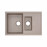 Кухонная мойка с дополнительной чашей Qtap CS 7648 Beige (QT7648BEI551)