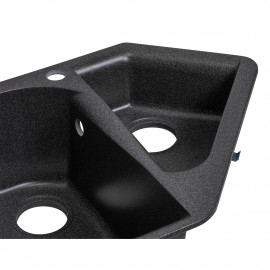 Кухонная мойка с дополнительной чашей Lidz 1000x500/225 GRF-13 (LIDZGRF131000500225)