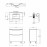 Комплект Qtap Scorpio 810х825х460 White тумба напольная + раковина врезная  QT1471TNВ8013080CW