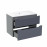 Комплект Qtap Scorpio 810х585х460 Graphite тумба подвесная +  раковина врезная QT1472TPВ8023080CG
