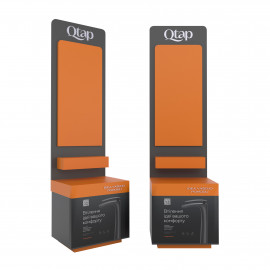 Стенд Qtap для смесителей 2100x550x350 мм, графит+оранж (комплект)