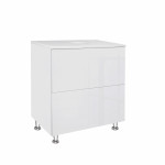 Тумба напольная Qtap Tern 600х616х469 White со столешницей QT1780TNL601W