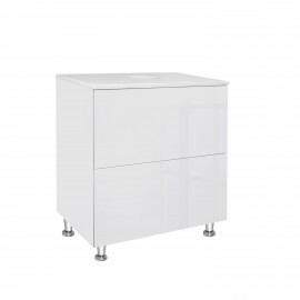 Тумба напольная Qtap Tern 600х616х469 White со столешницей QT1780TNL601W