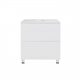 Тумба напольная Qtap Tern 600х616х469 White со столешницей QT1780TNL601W