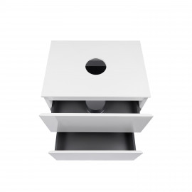 Тумба напольная Qtap Tern 600х616х469 White со столешницей QT1780TNL601W