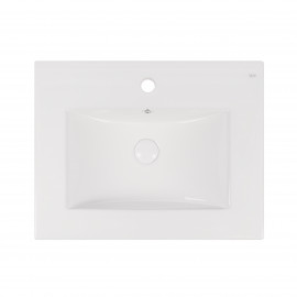 Комплект Qtap Scorpio 605х585х460 White тумба подвесная + раковина врезная QT1472TPВ6013060CW