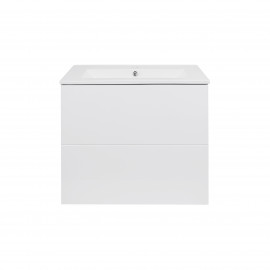 Комплект Qtap Tern 600х580х437 White тумба подвесная + раковина врезная QT1772TPL6013060CW