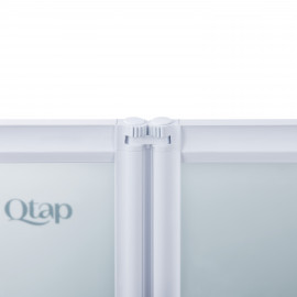 Штора на ванну Qtap Gemini WHI40114RP4 стекло Pear 4 мм, 100x140 см