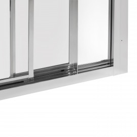 Душевая дверь в нишу Qtap Uniford CRM207.C4 68-71x185 см, стекло Clear 4 мм, покрытие CalcLess