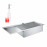 Набор Grohe мойка кухонная K1000 31582SD0 + дозатор для моющего средства Contemporary 40536000
