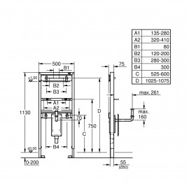 Инсталляция для раковины Grohe Rapid SL 38625001