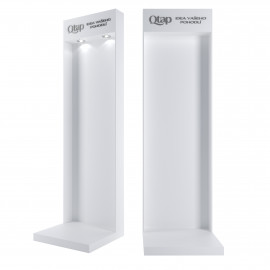 Стенд Qtap для комплекта: инсталляция+подвесной унитаз 2040х640х700 мм, LED подсветка, белый (комплект)