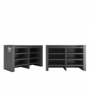 Стенд Qtap для керамики, тумба для умывальников 1000х1536х700 мм, графит (комплект)