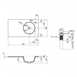 Раковина Qtap Virgo 800х460х300 White с донным клапаном QT1811FL8130ARRW