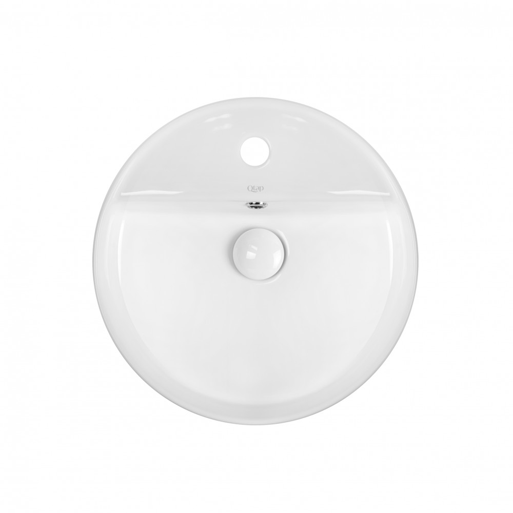 Раковина-чаша Qtap Swan 420х420х145 White с донным клапаном QT1611A051TW