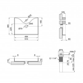 Раковина-чаша Qtap Crow 515х370х120 White с донным клапаном QT0511A064W