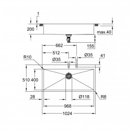 Кухонная мойка Grohe Sink K800 31586SD1