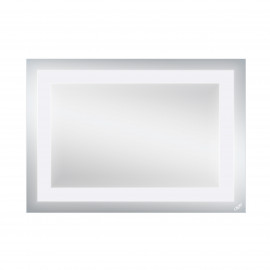 Зеркало Qtap Mideya Quadro 500х700 с LED-подсветкой, Reverse QT20781004W