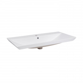 Раковина Qtap Albatross D 1000х500х210 White с донным клапаном QT01115100DW