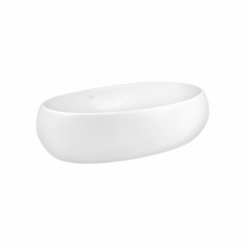 Раковина-чаша Qtap Leo 600х400х155 White с донным клапаном QT11117060GW