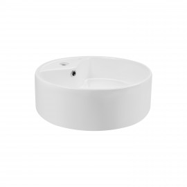 Раковина-чаша Qtap Scorpio 460х460х155 White с донным клапаном QT14117046LW