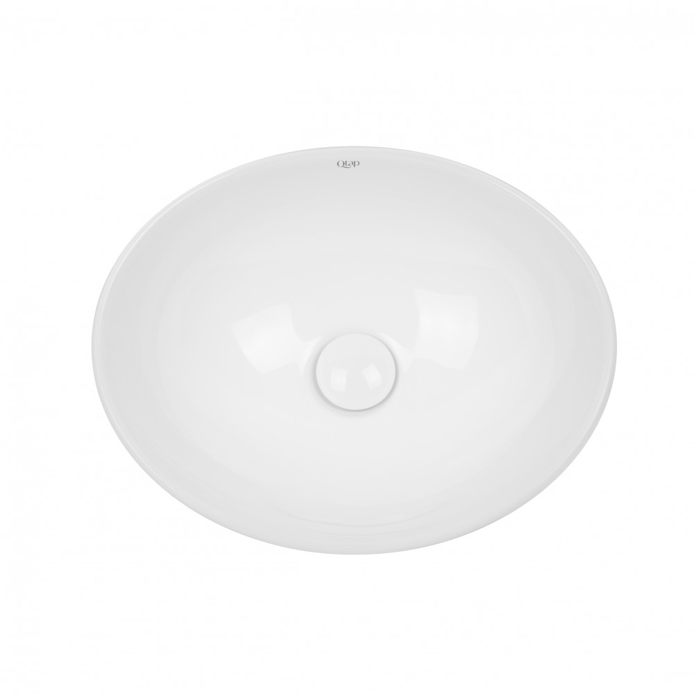 Раковина-чаша Qtap Dove 410x335x145 White с донным клапаном QT06113078W