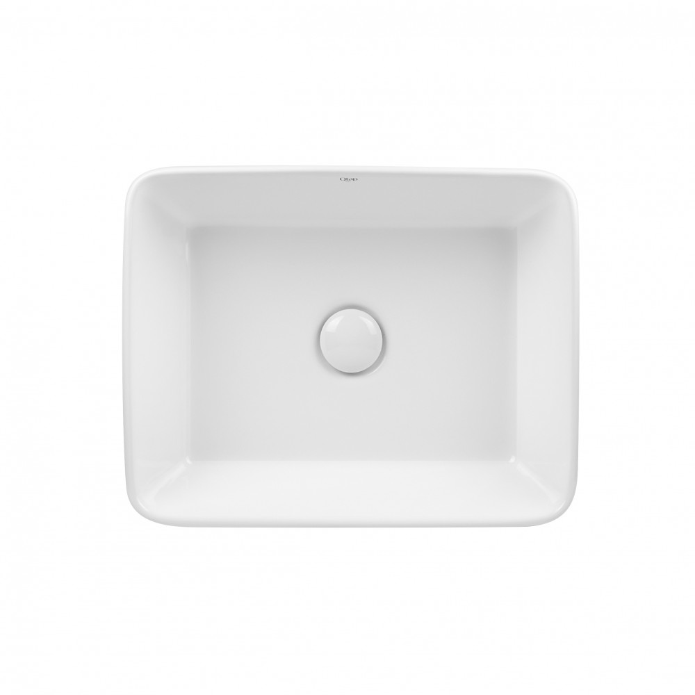 Раковина-чаша Qtap Tern 475х370х140 White с донным клапаном QT17112074W