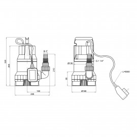 Насос дренажный Womar SPB550-3 0,55 кВт