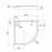 Душевой поддон Qtap Robin 308812C 80x80x12 см + сифон