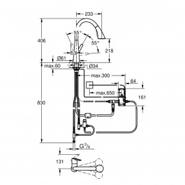 Смеситель для кухни сенсорный Grohe Zedra Touchh 30219002