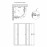 Душевая кабина Lidz Wieza SC80x80.SAT.MID.L, стекло Linie 4 мм без поддона
