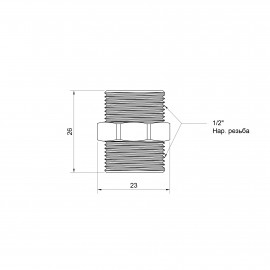 Ниппель SD Plus 1/2