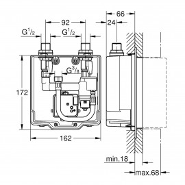 Внутренняя часть смесителя Grohe Eurosmart Cosmopolitan E 36336001