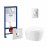 Набор инсталляция 4 в 1 Grohe Rapid SL 38721001 + унитаз с сиденьем Qtap Leo QT11331002ERW
