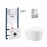 Набор инсталляция 4 в 1 Grohe Rapid SL 3884000G + унитаз с сиденьем Qtap Leo QT11331002ERW
