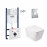 Набор инсталляция 4 в 1 Grohe Rapid SL 3884000G + унитаз с сиденьем Qtap Crow QT05335170W