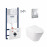 Набор инсталляция 4 в 1 Grohe Rapid SL 3884000G + унитаз с сиденьем Qtap Swan QT16335178W