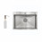 Кухонная мойка Lidz H6045K 3.0/1.0 мм Brush (LIDZH6045KBRU3010) cо встроенным держателем для ножей