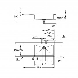 Кухонная мойка Grohe Sink K1000 31582SD1