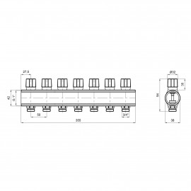 Коллектор Icma с регулировочными вентилями 1