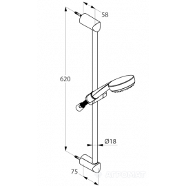 681600500 Logo 1S Душевой набор