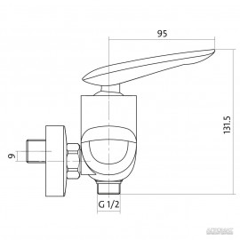 MAYO S951-038 змішувач для душу