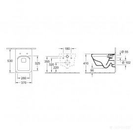 5685R001 ARCHITECTURA Унитаз подвесной