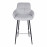 Стул барный OLIVA, светло-серый