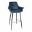 Стул барный TORRES, темно-синий