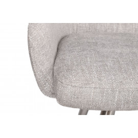 Кресло - банкетка OLIVA, светло-серый